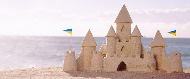 В Затоке можно строить замки из песка :)